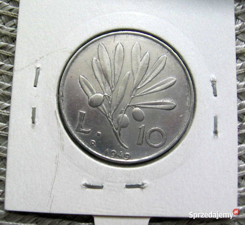 Włochy 10 Lirów 1949r Kalisz