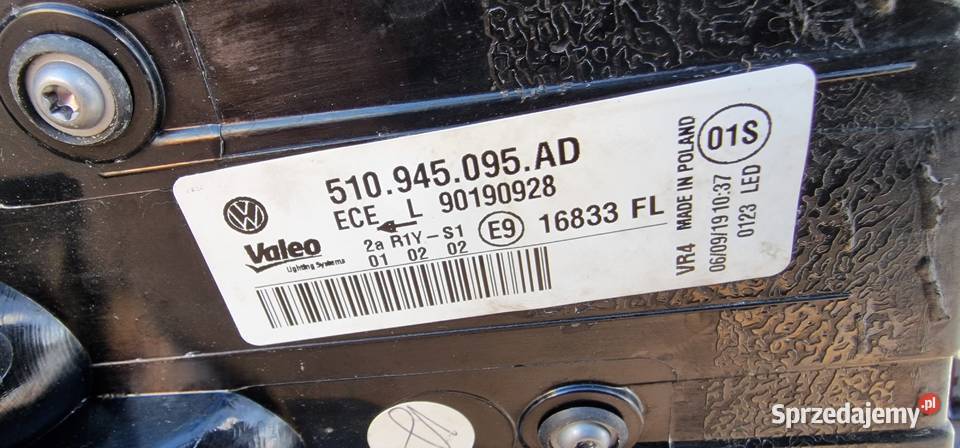 VW SPORTSVAN LIFT LAMPA LEWA TYŁ TYLNA IDEALNA lubuskie Bieleń