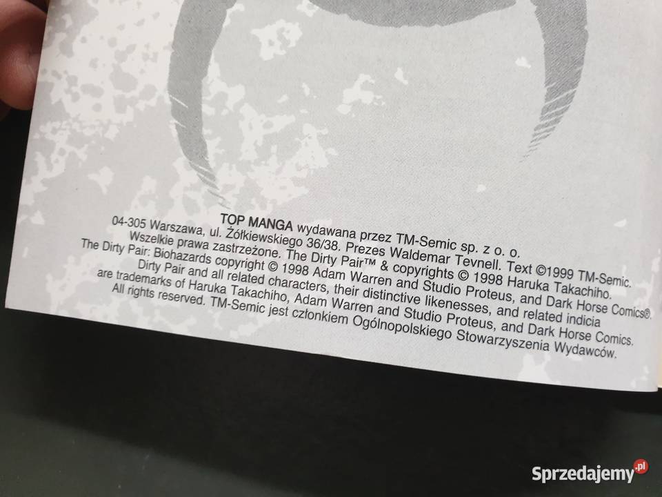 The Dirty Pair Niebezpieczne Związki Manga 1999 Gdynia sprzedam