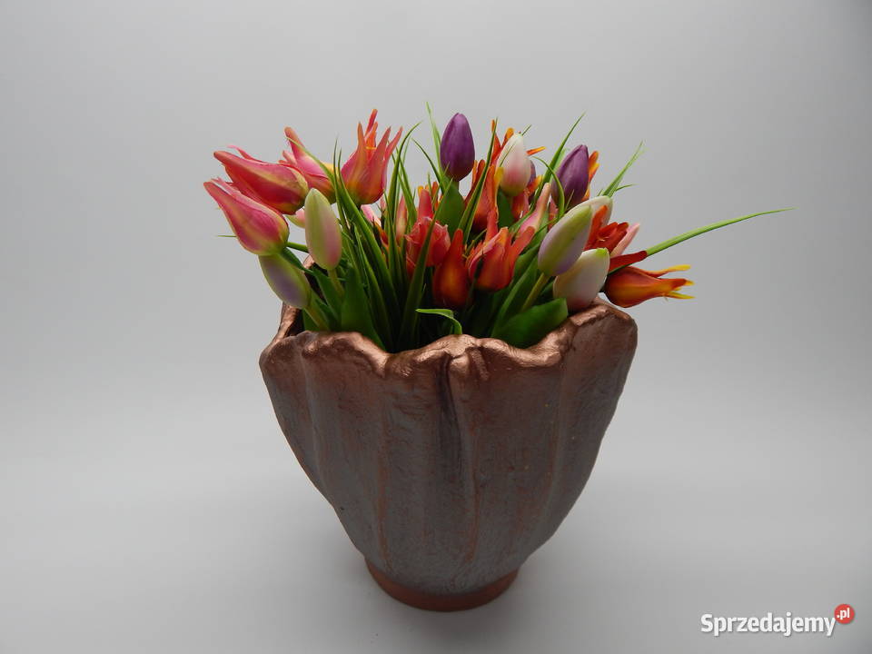 Donica Betonowa 27 Szara Miedź Grabina