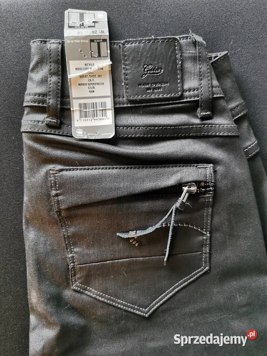 GSTAR RAW DENIM wąskie rurki Jeans W26 L34 Łódź