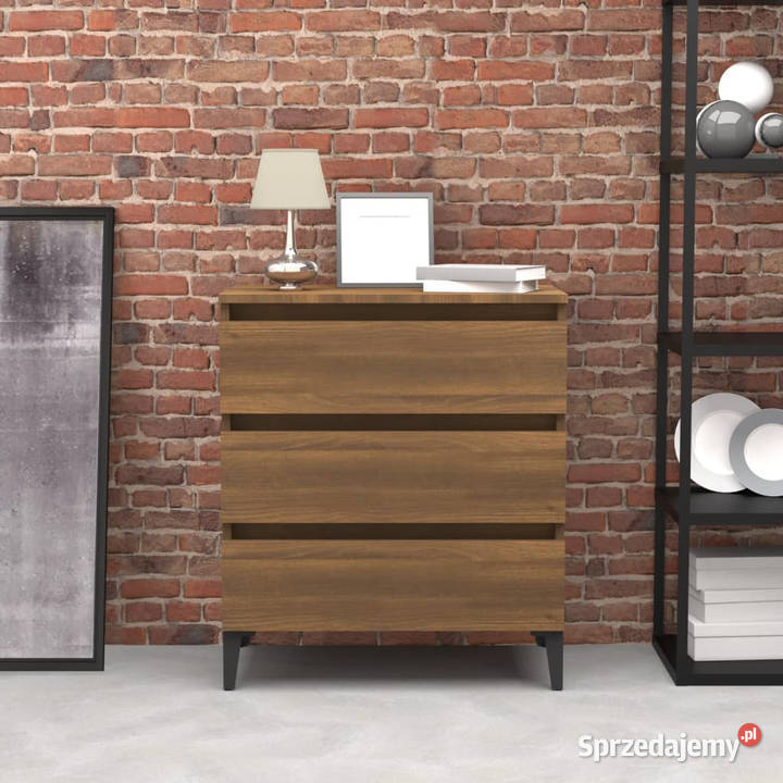 Komoda brązowy dąb 60x35x69 materiał Warszawa sprzedam