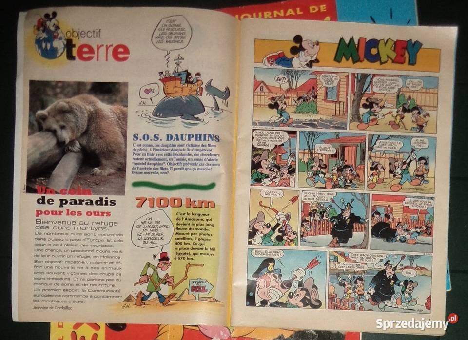 3x Le journal de Mickey Kaczor Donald Duck Walt Europejskie Rzeszów