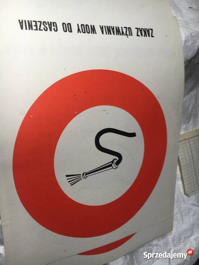 Znaki Bezpieczeństwa PRL 1973 Oryginalne Plansze wielkopolskie Gniezno