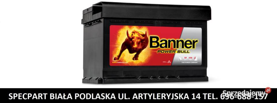 Akumulator Banner Power Bull 74Ah 680A EN PRAWY Biała Podlaska