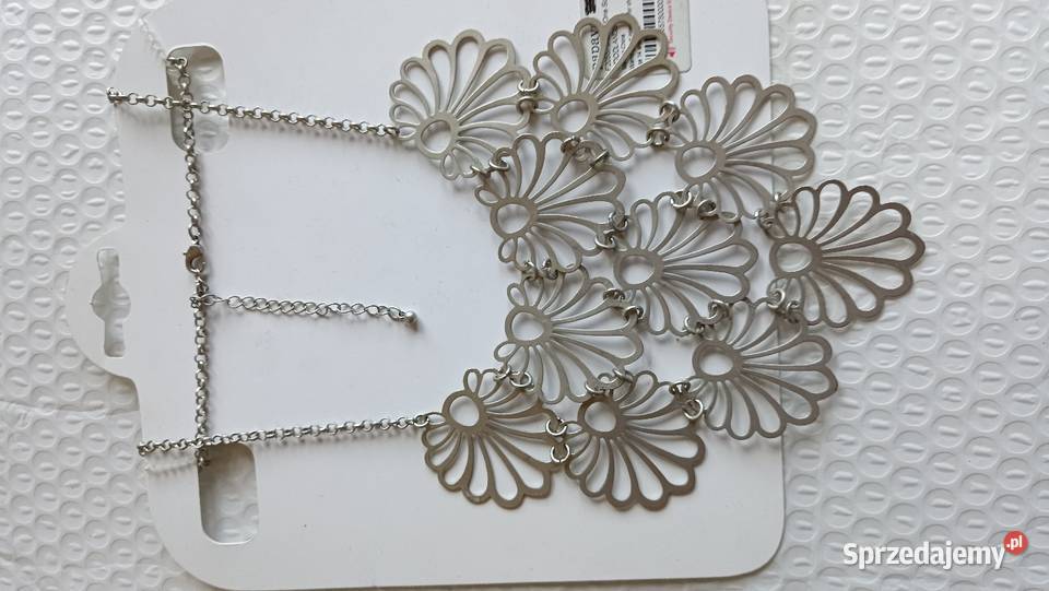 Metalowy niespotykany naszyjnik sprzedam