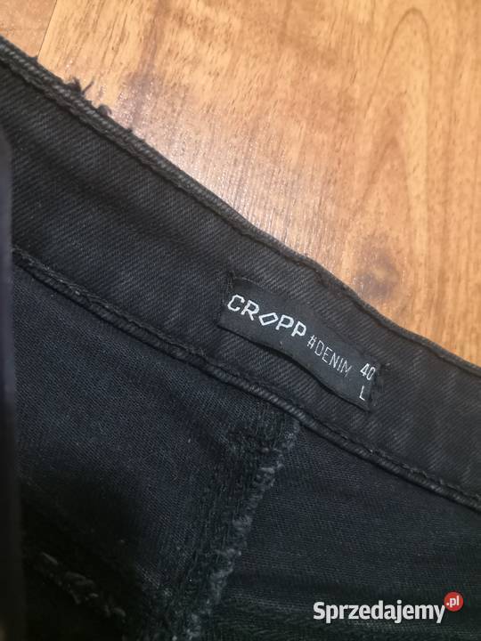 Czarne spodenki jeansowe Rozmiar 40(L) Spodnie Opole
