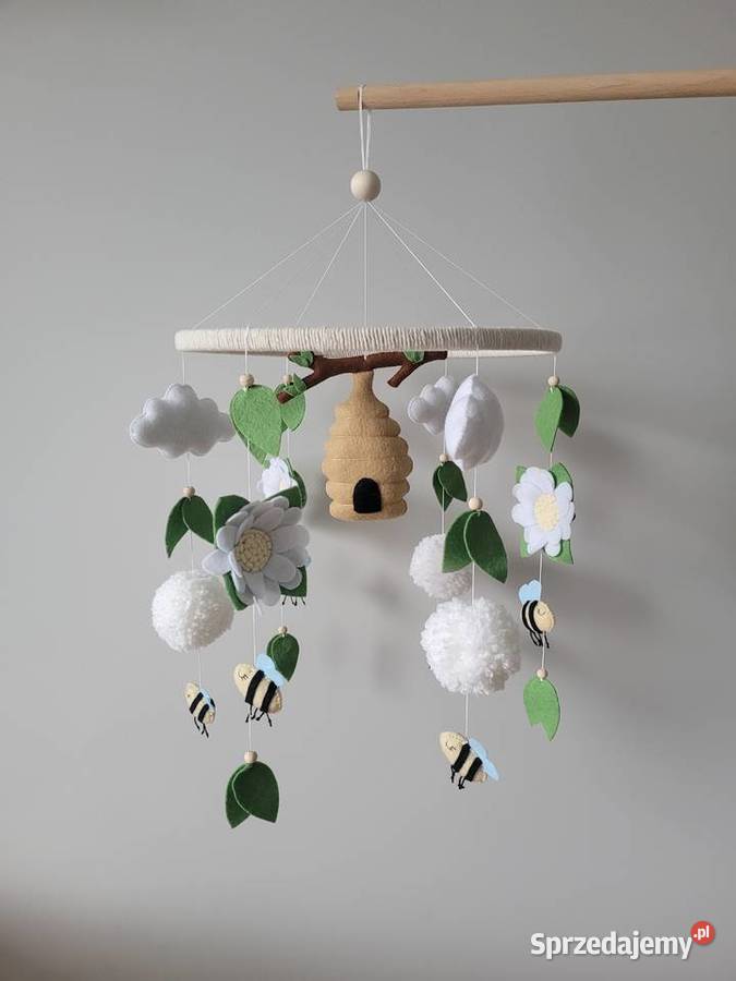 Karuzela do łóżeczka z filcu Pszczółki Częstochowa