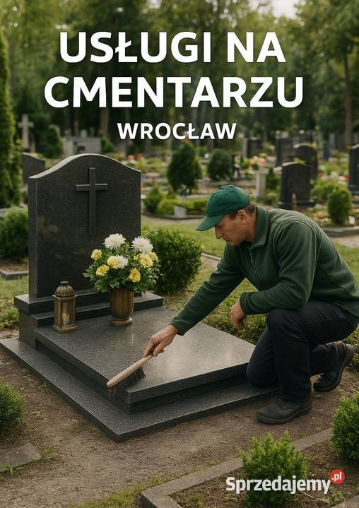 Piaskowanie liter grawerowania napisów Cmentarz Wrocław