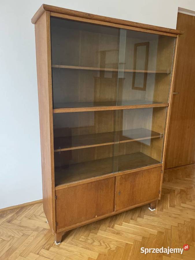 Klasyczna vintage biblioteczka z lat 60 tych Meblościanki Meble Józefów