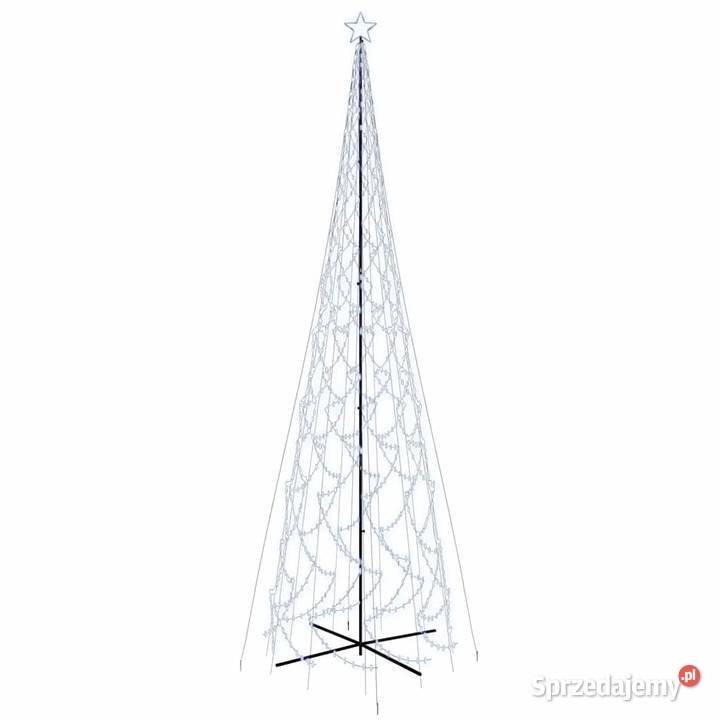 Choinka stożkowa 3000 zimnych białych LED mazowieckie Warszawa