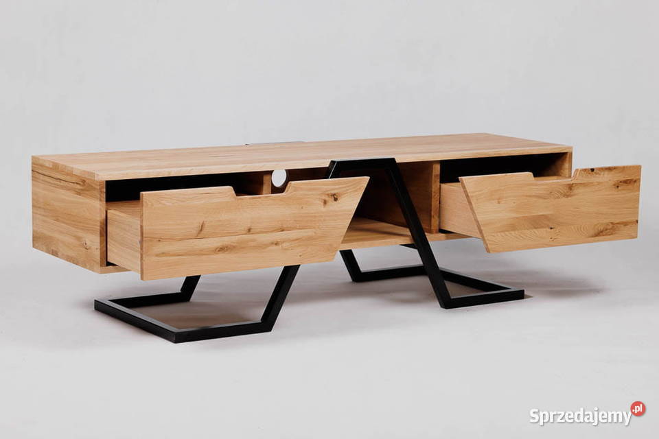 Szafka RTV Loftowa Dębowa NANO