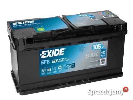 Akumulator Exide Start Stop EFB 105Ah 950A PRAWY osobowe dolnośląskie