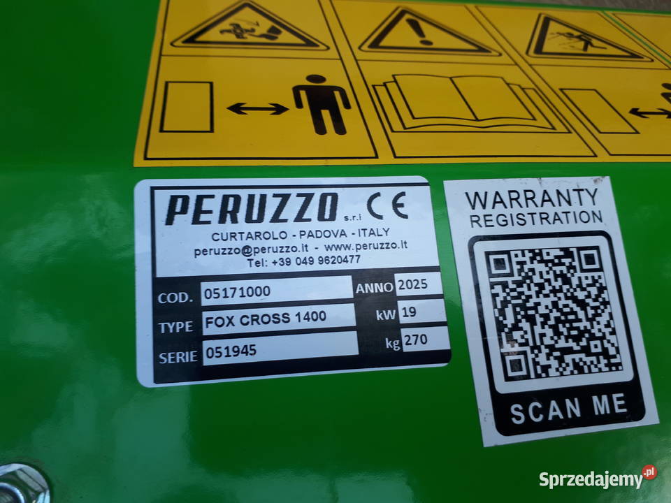 Kosiarka Tylno boczna Peruzzo Fox Cross 1400 Bijakowe Głogoczów sprzedam