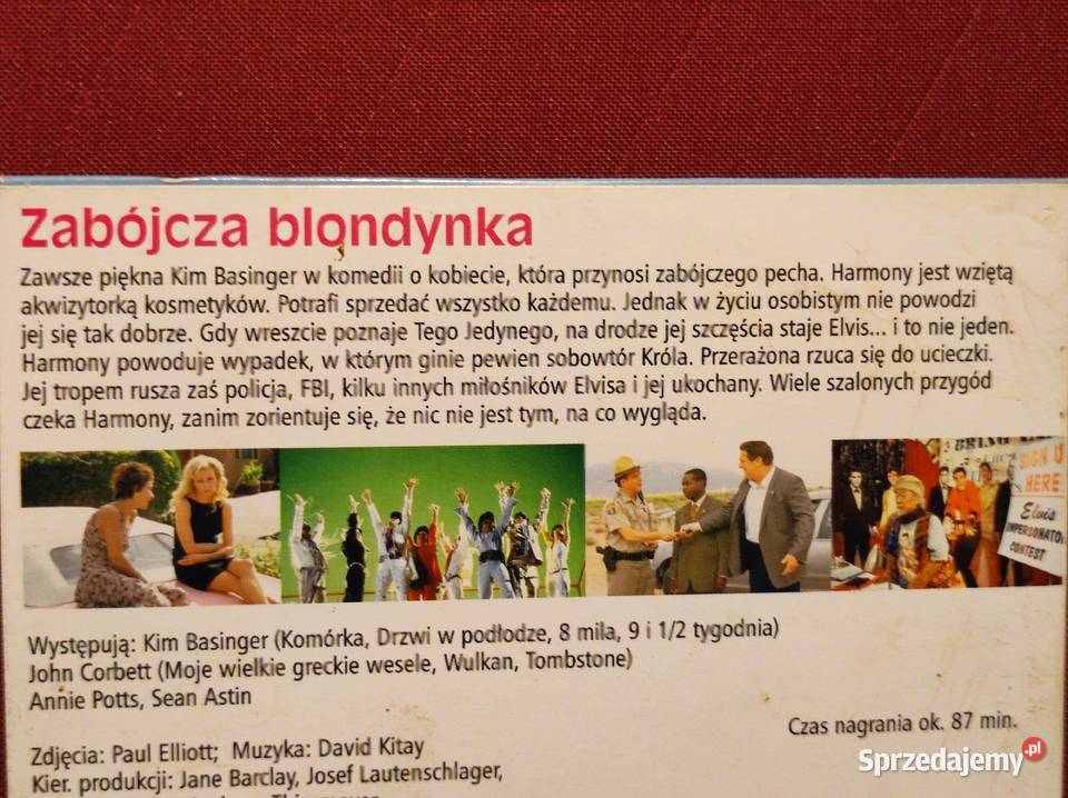 om Hanks Zabójcza blondynka Kim Basinger Elvis obyczajowy Kielce