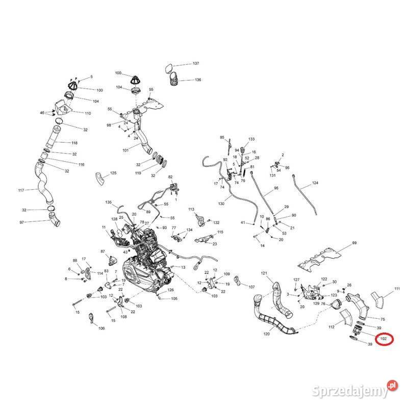 Łącznik odpowietrzenia wariatora do quada CanAm Nowy Sącz