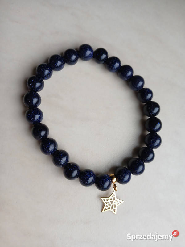 Bransoletka damska z Noc Kairu 8mm z gwiazdką