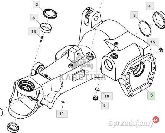 John Deere 7830 Zawieszenie Przedniej Osi wielkopolskie Jastrzębniki sprzedam