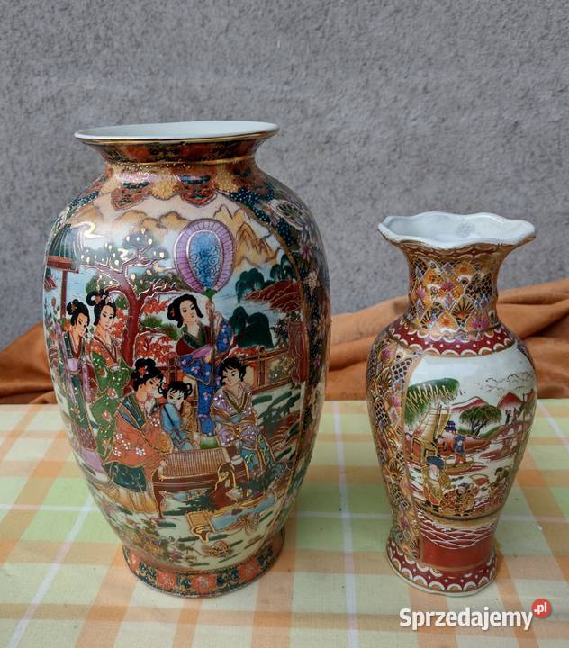 PRL Porcelanowe Wazony Chińskie