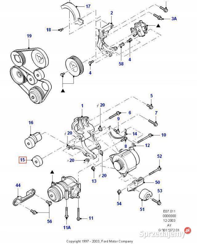 ROLKA NAPINACZA FORD MONDEO 0007 FIESTA 9502