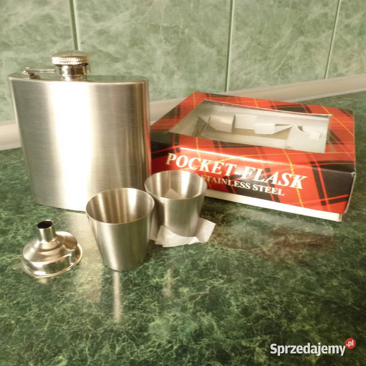 Piersiówka zestaw kieliszki lejek Pozostałe Warszawa