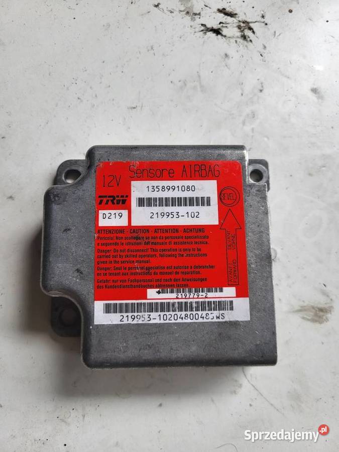 Sensor poduszek Fiat Ducato 1358991080 podkarpackie Mielec sprzedam