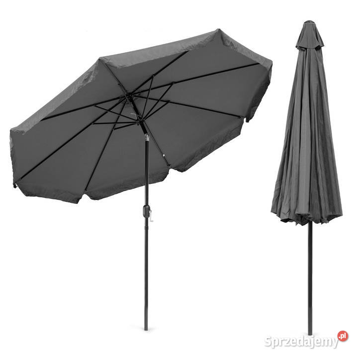 Parasol ogrodowy duży 3 m skośny łamany z korbą Smogorzów
