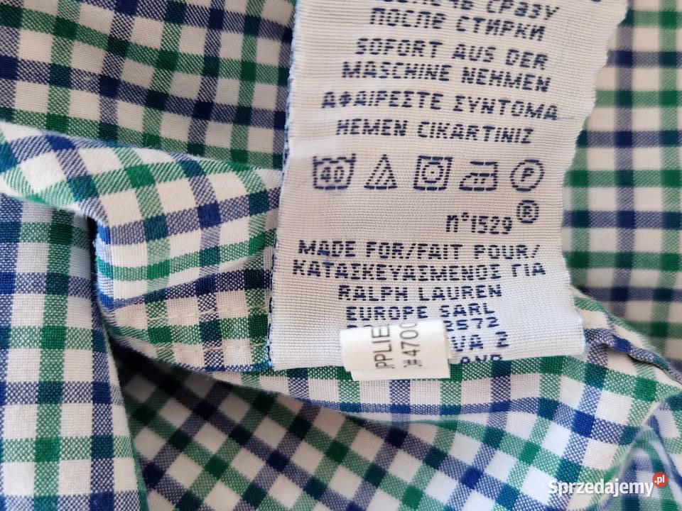 Koszula w kratę Ralph Lauren rozmiar S Bibice