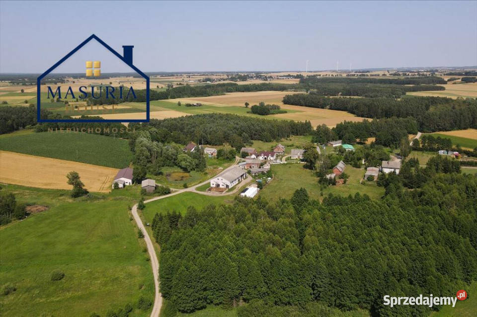 Inwestycyjny teren 105 ha działka usługowa utwardzona warmińsko-mazurskie Raczek