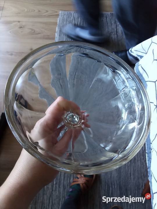Prl patera bomboniera art deco szkło przezroczysty Ceramika i szkło Łódź