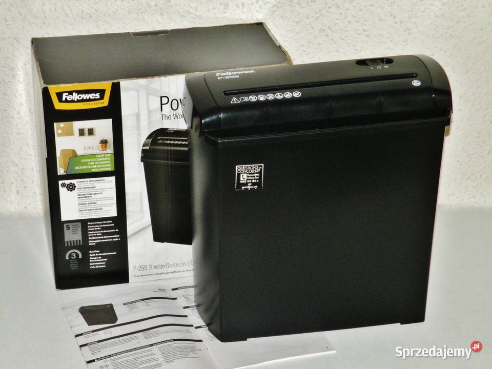 Niszczarka Fellowes Powershred P25S CRC 47010 Bydgoszcz
