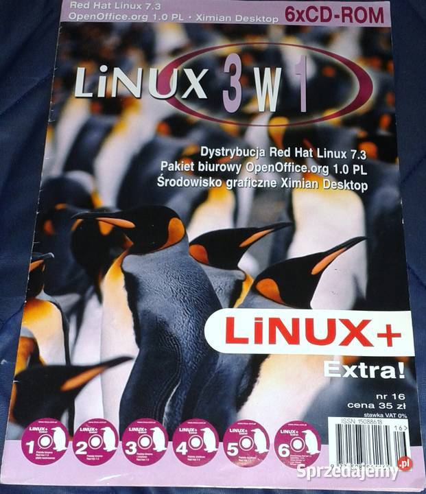 Linux 3 w1 Red Hat Linux 73 OpenOfficeorg 10 lubelskie Chełm sprzedam