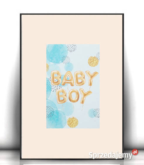 baby boy plakat A4 pastelowy plakat do pokoju Olsztyn sprzedam