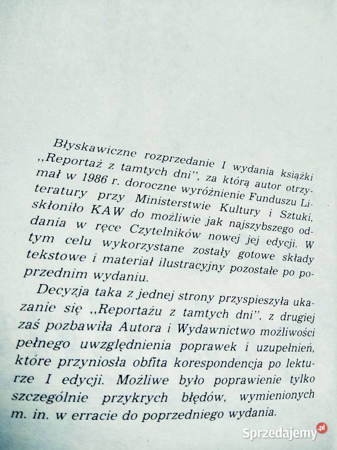 Reportaż z tamtych dni Chlebowskiego Warszawa sprzedam