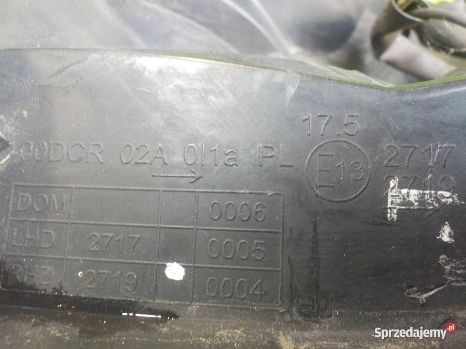 RENAULT KOLEOS I 20 DCI 09r 5D XENON lampa lewa Lampy przednie