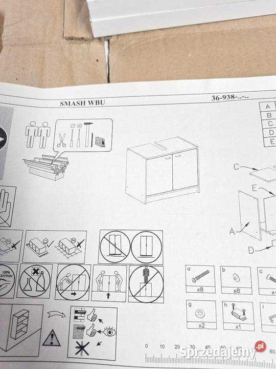 Stella Trading SMASH BIAŁA SZAFKA POD UMYWALKĘ sprzedam