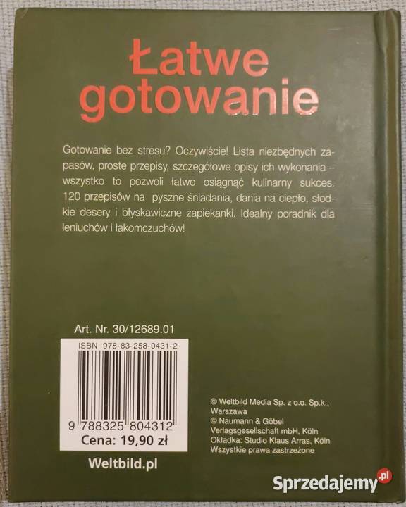 Łatwe gotowanie Zapiekanki zupy tarty dania twarda Poradniki, albumy i reportaże Wrocław
