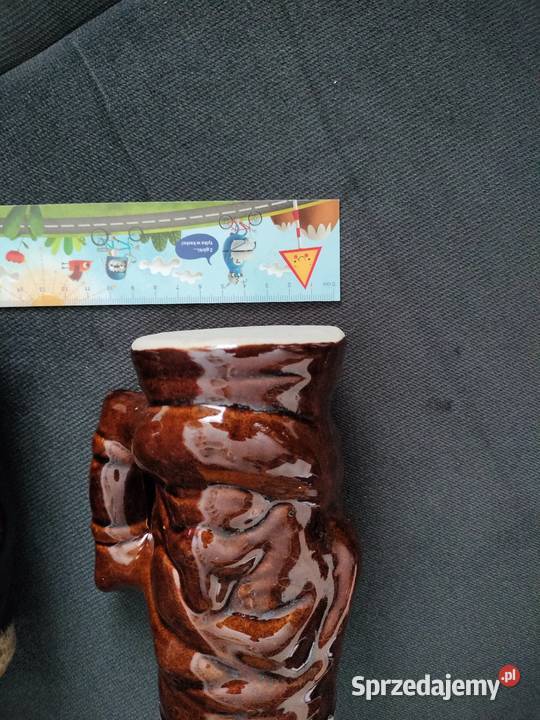 Kufle do piwa ceramika fajka PRL zestaw Choszczno