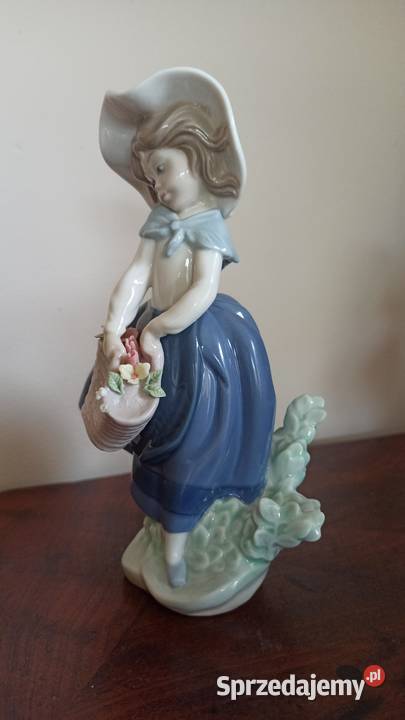 Figurka dziewczynka z koszykiem Lladro pomorskie Gdańsk