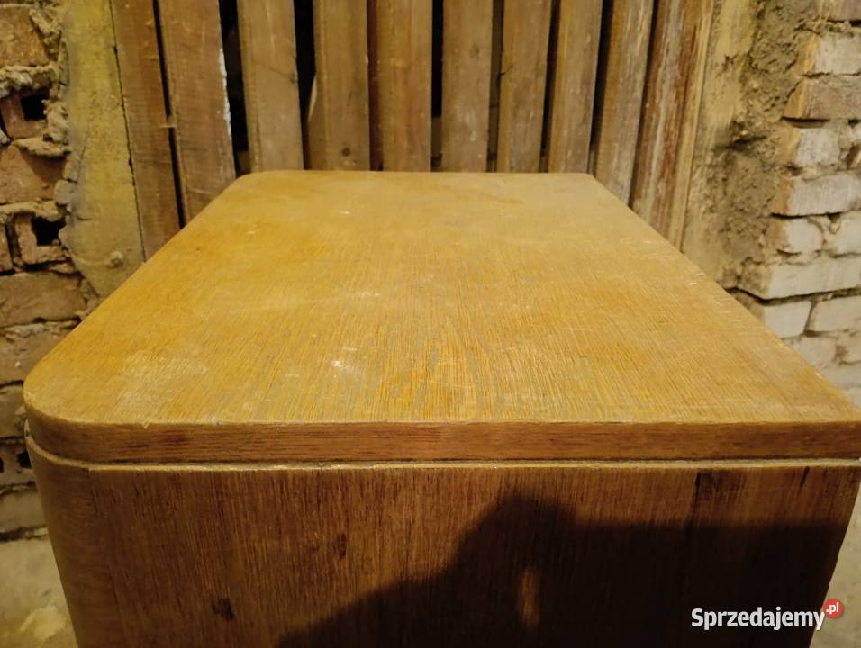 Drewniana szafka nocna nakastlik PRL lata 60 Kraków