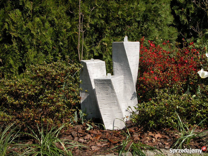 FONTANNA OGRODOWA BETONOWA TRZY SŁUPY MAŁE lubuskie Nowa Sól
