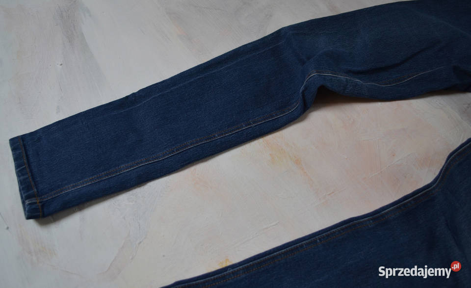 jeansowe rurki Gina Tricot S 36 M 38 granatowe Warszawa sprzedam