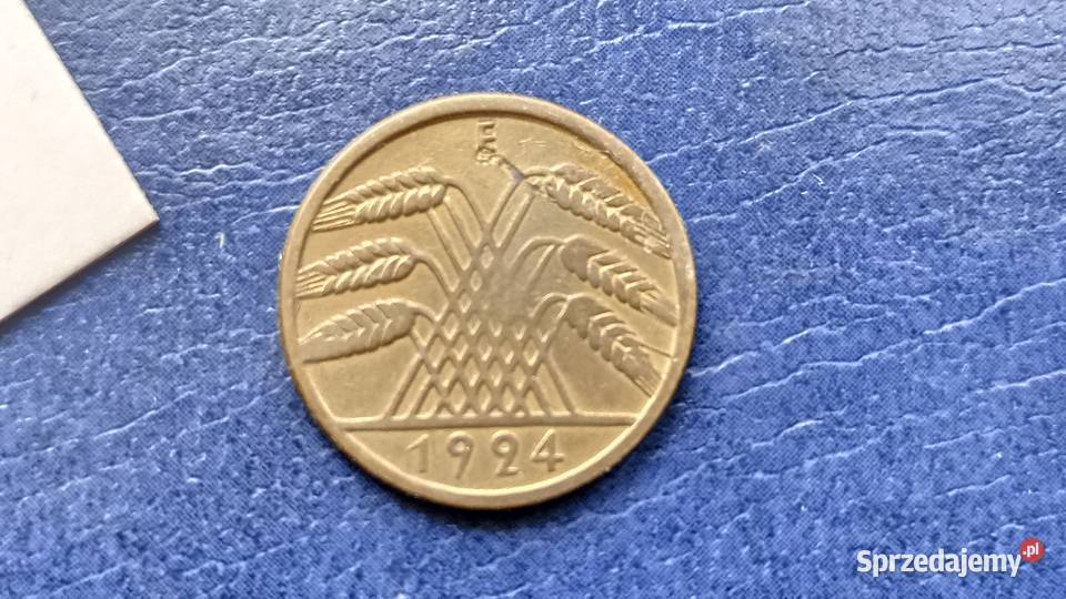 Stare monety 10 rentenpfennig 1924 E NIemcy Lesko