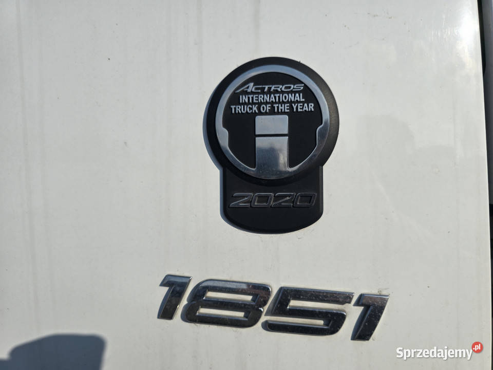 Ciągnik siodłowy MERCEDESBENZ ACTROS 1851 2020 nie Gralewo sprzedam