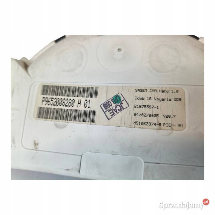 LICZNIK ZEGARY P9652008280 Citroen C3 I C2 11 14 sprzedam