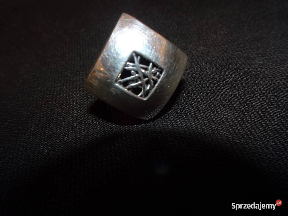 srebrny pierścionek rozmiar 17 Zegarki i Biżuteria Warszawa