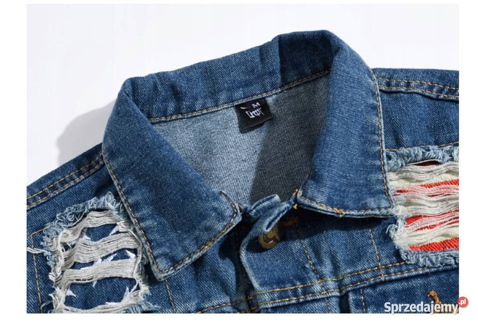 Bezrękawnik kamizelka katana jeansowa USA Sosnowiec