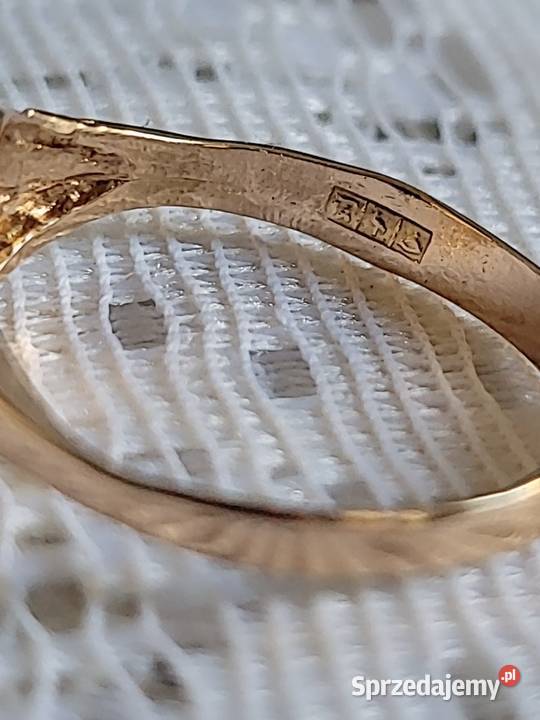 Złoty pierścionek 750 Warszawa