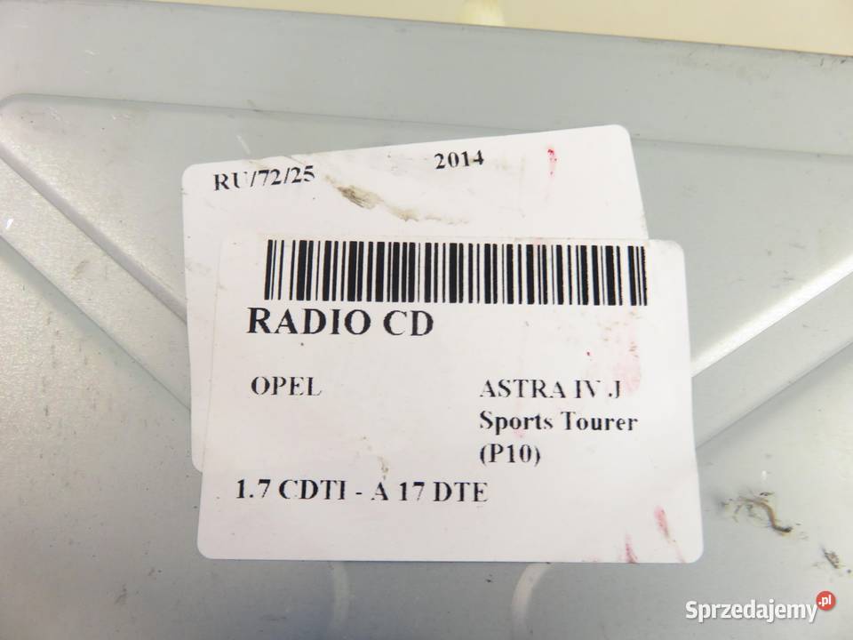 RADIO OPEL ASTRA IV J Sports Tourer P10 23210484