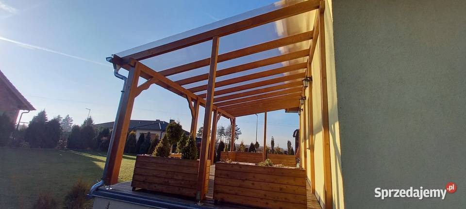 zadaszenie poliwęglan komorowy Architektura ogrodowa Błotnica Strzelecka